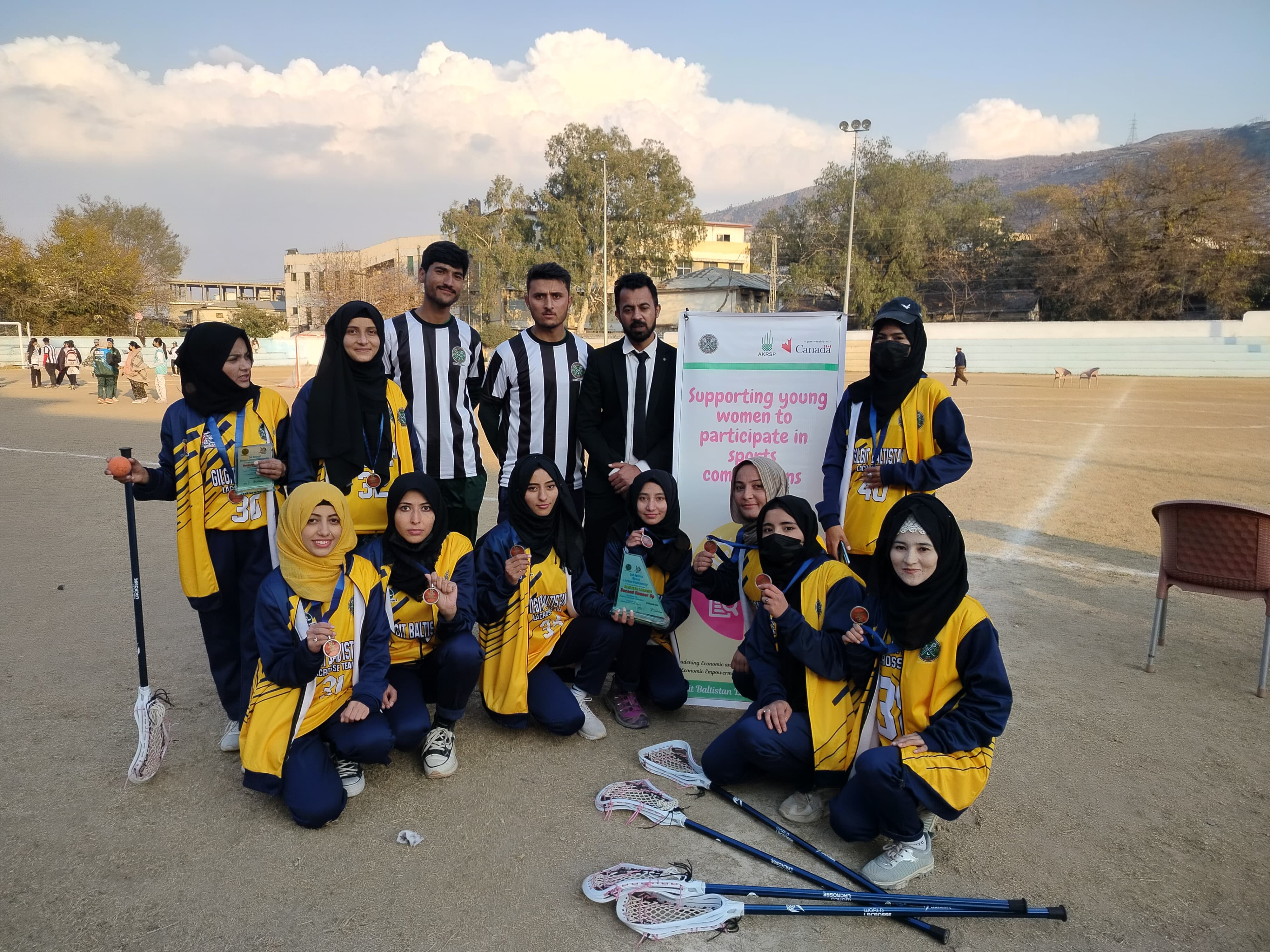Volunteers at a club event